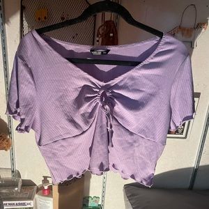 Purple crop top 2xl
